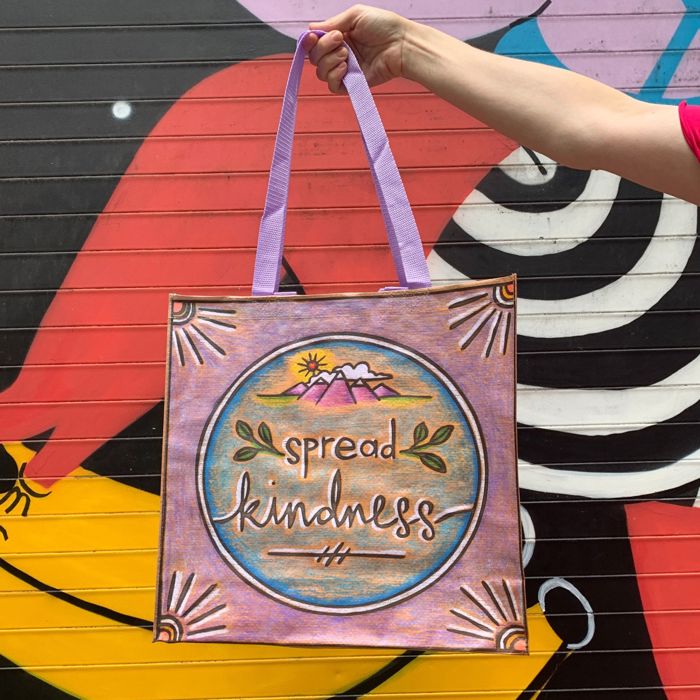 Large Market Shopper Totes with Cute Designs and Sayings | Daily Shopping Storage Bag