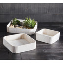  Square Wooden Tray Set | Set of 3 Decorative Serving Tray