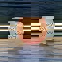  Stay Cozy Roly Poly Blush Pink Ombre Wine Glass  | 13 oz. | Fall Christmas Snowflake Hygge Themed Small Wine Glass