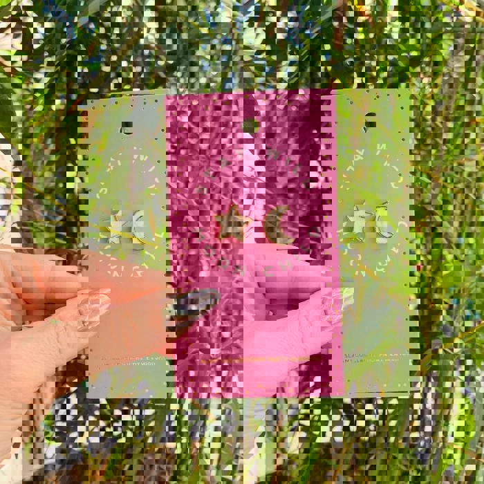 Stay Wild Moon Child Stud Earrings | Mismatched Moon and Star Earrings | Gift for Her