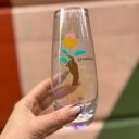  Still Growing Flower Stemless Champagne Flute Glass | Gifts for Her Plant Lover Gifts