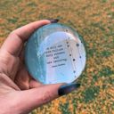  Success And New Learning Glass Dome Paperweight | Paper Document Holder |  3"