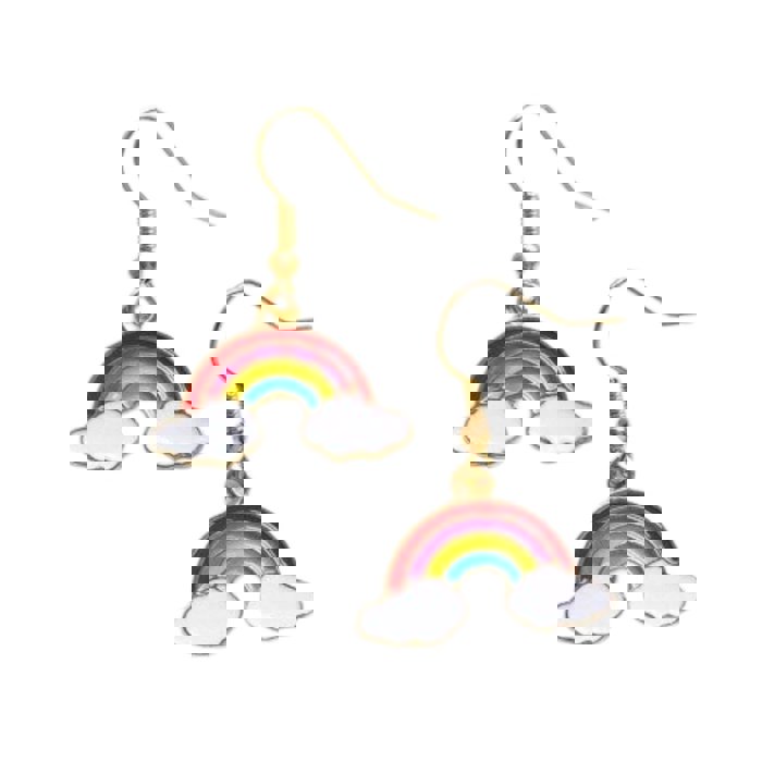 Heart Hoop Earrings Silver or Gold