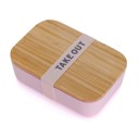  Take Out Bamboo Lunch Box in Blush Pink | Eco-Friendly and Sustainable | 7.5" x 5" x 2"