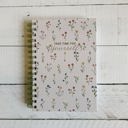  Take Time For Yourself Dainty Floral Spiral Hard Cover Journal | 160 Ruled Pages Spiral-bound Notebook | 6.25"x 8.25"