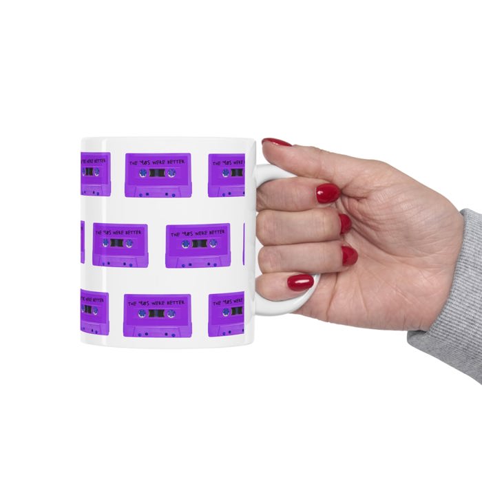 The '90s Were Better Cassette Tape Ceramic Mug 11oz | Coffee Tea Cup Drinkware