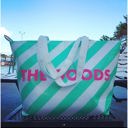  The Goods Cooler Insulated Tote Bag in Green and White Stripes | Soft Flexible Cooler