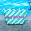  The Goods Cooler Insulated Tote Bag in Green and White Stripes | Soft Flexible Cooler