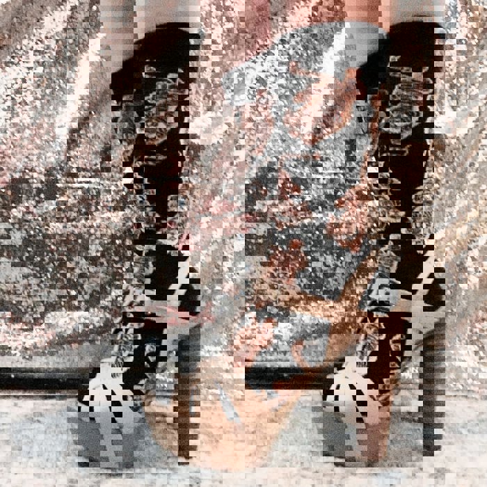 These Are My Knock ’Em Dead Socks | Tiger Motif Vintage Crew Socks