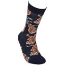  These Are My Knock 'Em Dead Socks with Tiger Motif | Unique Hand Illustrated Designs | Gift for Her