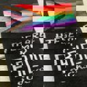  These Are My Pride Socks | LGBTQ+ Rainbow and Black | Gift for Her Him They