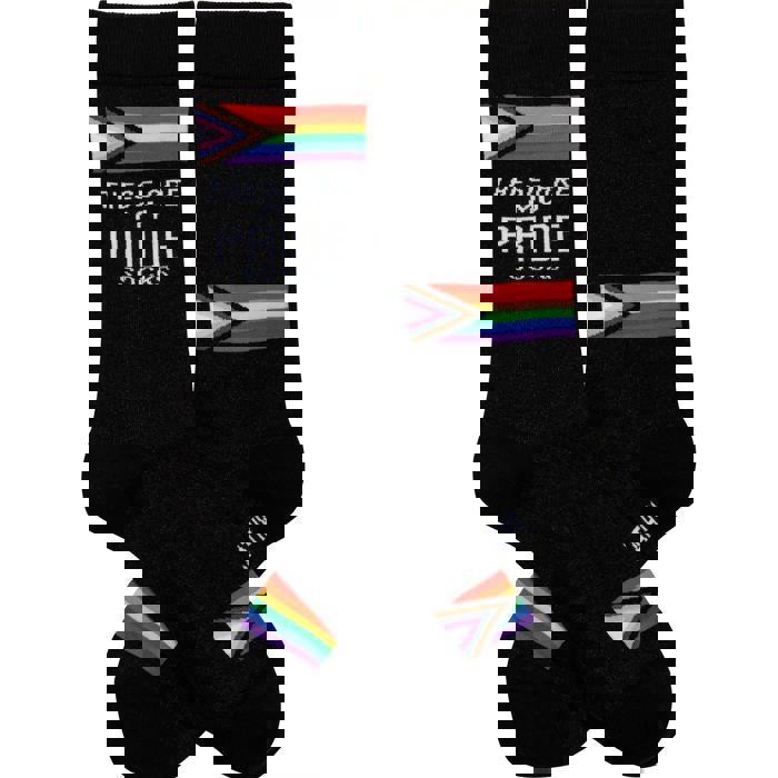 These Are My Pride Socks | LGBTQ+ Rainbow and Black | Gift for Her Him They