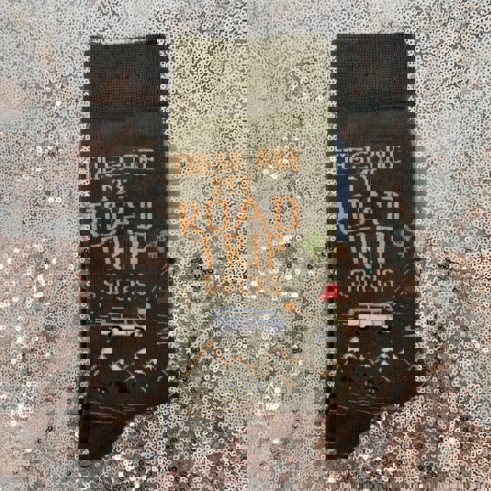 These Are My Road Trip Socks | Fun Travel-Inspired Crew Socks