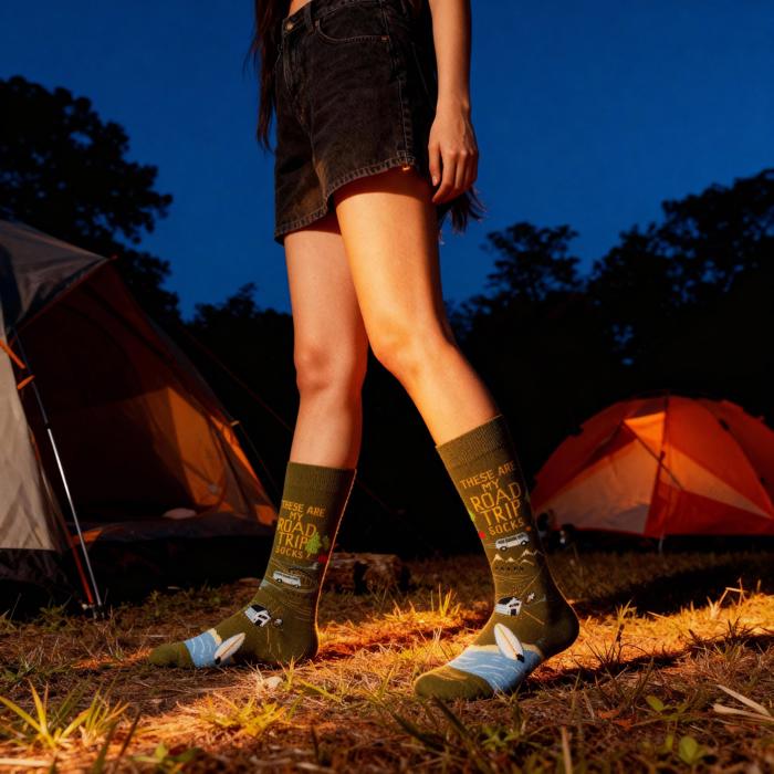 These Are My Road Trip Socks | Fun Travel-Inspired Crew Socks