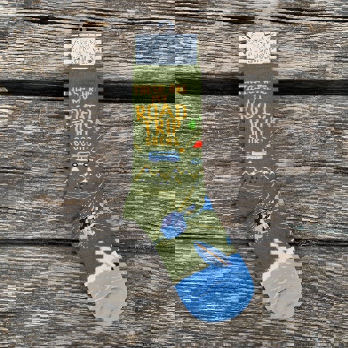 These Are My Road Trip Socks | Fun Travel-Inspired Crew Socks