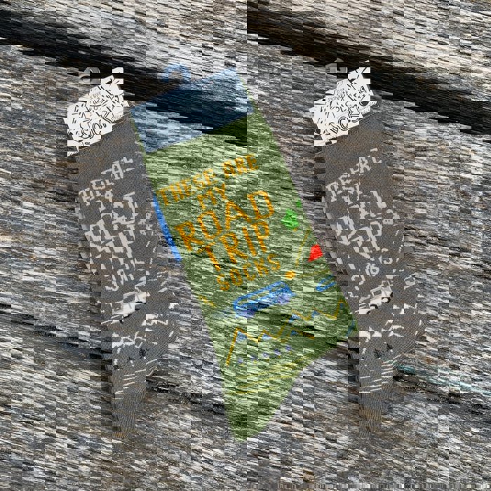 These Are My Road Trip Socks | Fun Travel-Inspired Crew Socks