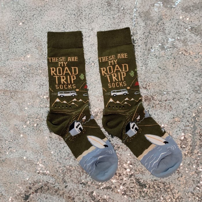 These Are My Road Trip Socks | Travel Inspired Designed Novelty Socks | Gift for Her