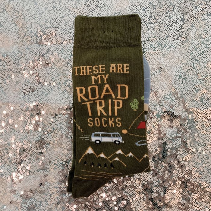 These Are My Road Trip Socks | Travel Inspired Designed Novelty Socks | Gift for Her