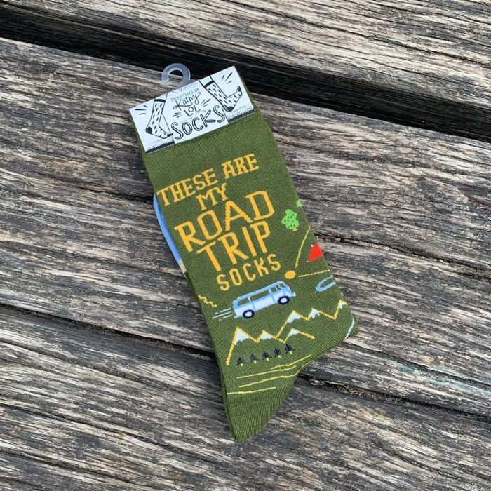 These Are My Road Trip Socks | Travel Inspired Designed Novelty Socks | Gift for Her