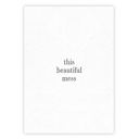  This Beautiful Mess Tea Towel | Cotton Flour Sack Kitchen Towel | 18" x 28"