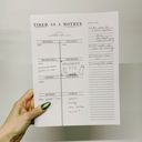  Tired As A Mother Weekly List Notepad | 8.5" x 11" Desk Planner