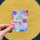  Today's Your Day! Birthday Bracelet on a Gift Card | Silver Ribbon Bow Charm Jewelry