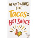 Together Like Tacos & Hot Sauce Cute Enamel Pins on Giftable Cards - 20+ Styles Available