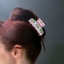  Ugly Christmas Sweater Hair Claw Gift Box | Boxed Set of 3 Holiday Hair Clips with Reindeer and Bells Motifs