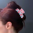  Ugly Christmas Sweater Hair Claw Gift Box | Boxed Set of 3 Holiday Hair Clips with Reindeer and Bells Motifs