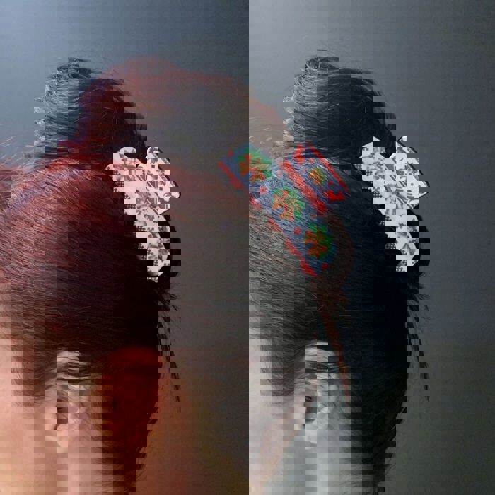 Ugly Christmas Sweater Jingle Bells Hair Claw | Claw Clip Hair Accessories