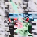  Ugly Christmas Sweater Red Reindeer Hair Claw in White | Claw Clip Hair Accessories