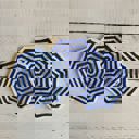  Umbrella Shaped Napkins in Blue & White Watercolor Design | Cocktail/Beverage Party Paper Napkins