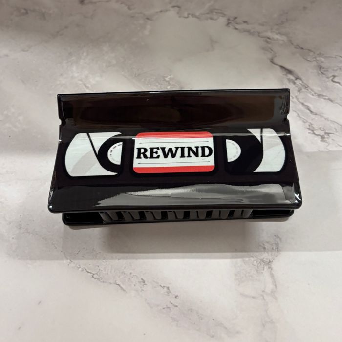 Be Kind Please Rewind VHS Hair Claw | Claw Clip Hair Accessories