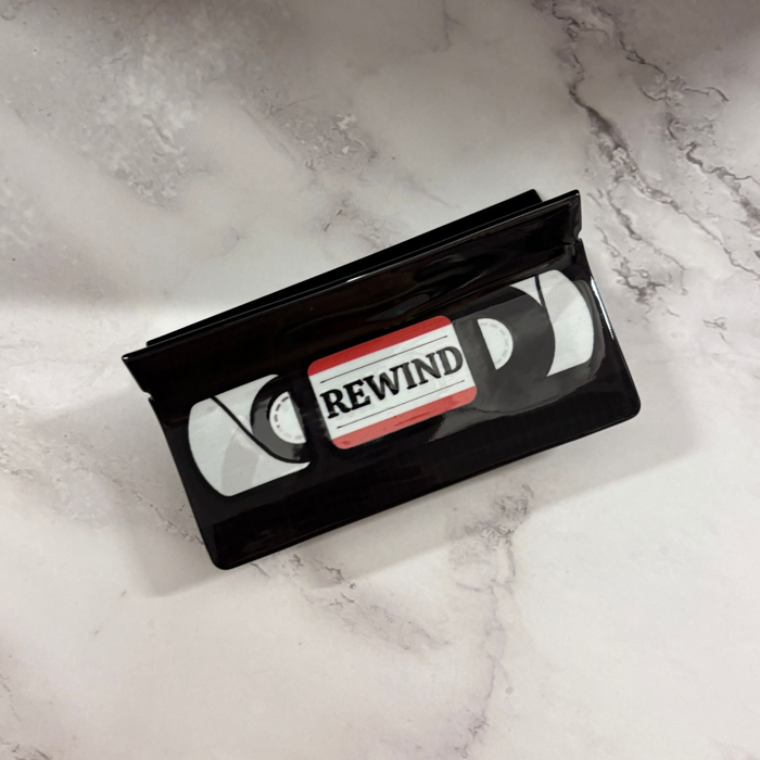 Be Kind Please Rewind VHS Hair Claw | Claw Clip Hair Accessories
