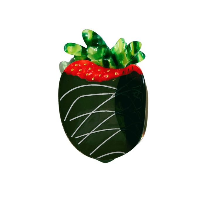 Chocolate Covered Strawberry Hair Clip | Claw Clip Hair Accessories