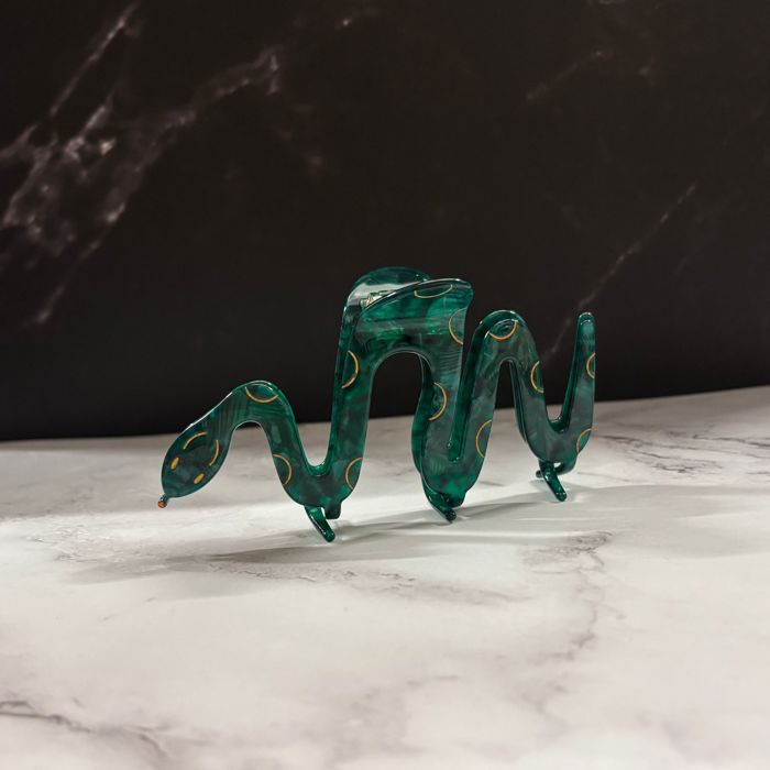 Cleopatra Green Snake Hair Claw | Claw Clip Hair Accessories
