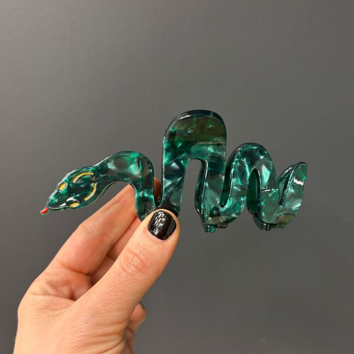 Cleopatra Green Snake Hair Claw | Claw Clip Hair Accessories