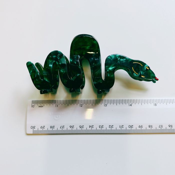 Cleopatra Green Snake Hair Claw | Claw Clip Hair Accessories