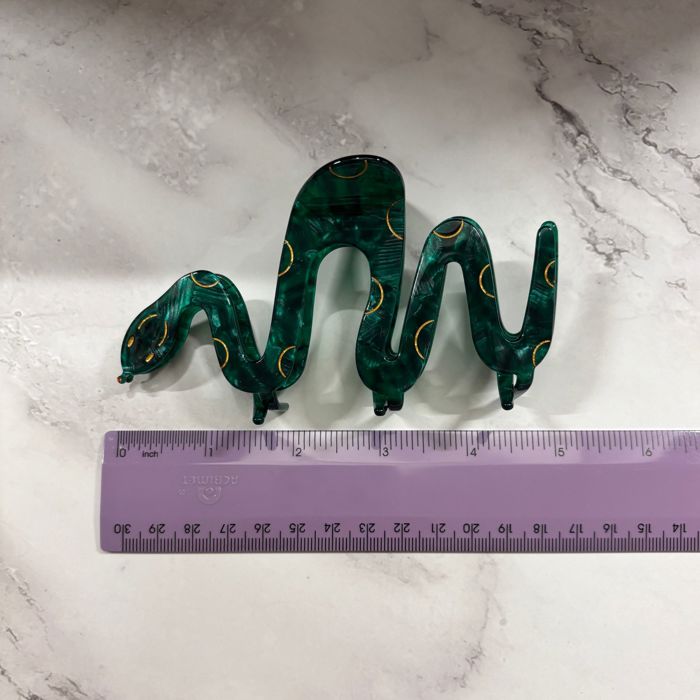 Cleopatra Green Snake Hair Claw | Claw Clip Hair Accessories