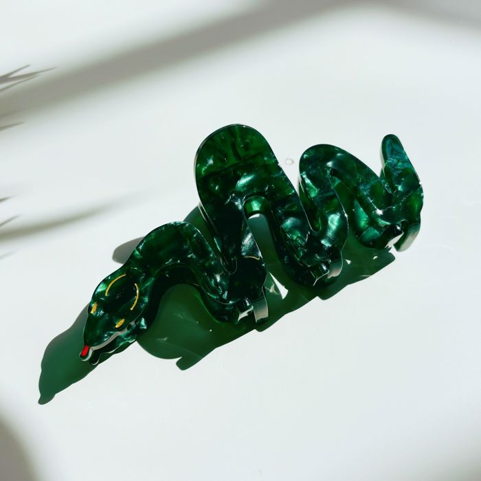 Cleopatra Green Snake Hair Claw | Claw Clip Hair Accessories