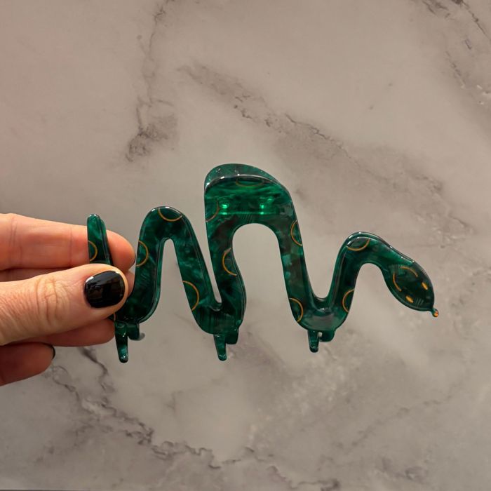 Cleopatra Green Snake Hair Claw | Claw Clip Hair Accessories