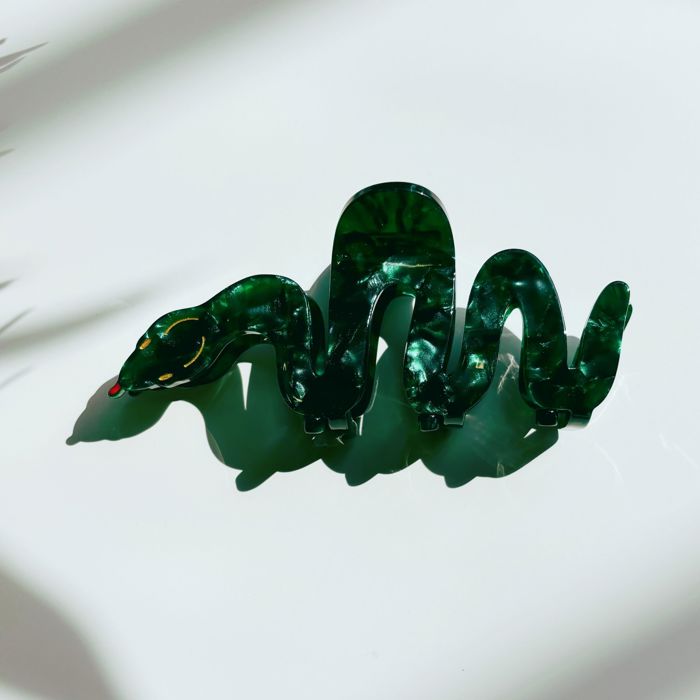 Cleopatra Green Snake Hair Claw | Claw Clip Hair Accessories