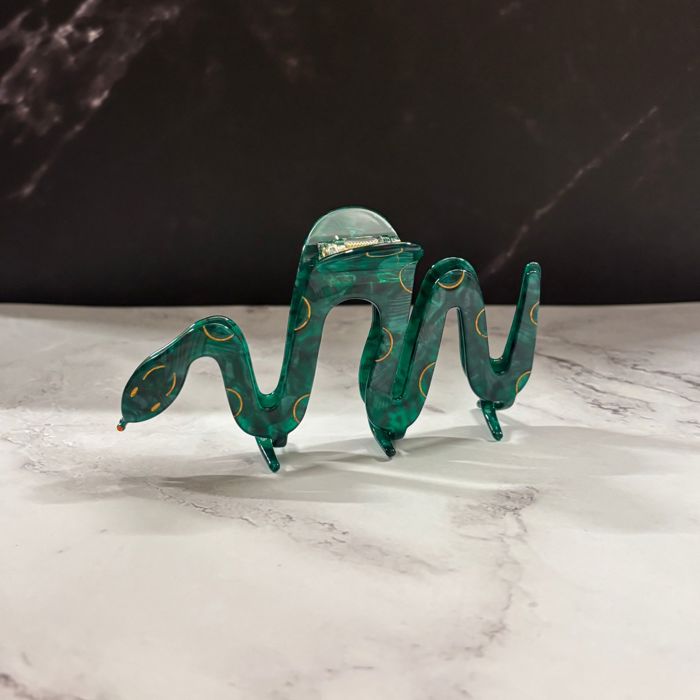 Cleopatra Green Snake Hair Claw | Claw Clip Hair Accessories
