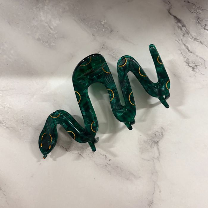 Cleopatra Green Snake Hair Claw | Claw Clip Hair Accessories