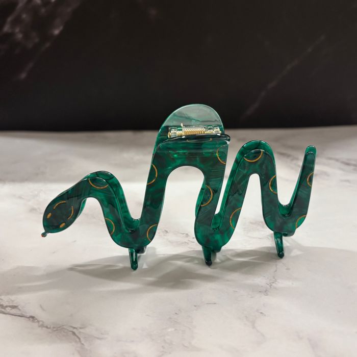Cleopatra Green Snake Hair Claw | Claw Clip Hair Accessories