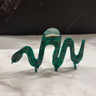 Cleopatra Green Snake Hair Claw | Claw Clip Hair Accessories