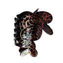  Coiled Snake Claw in Brown Gold and Red Hair Clip | Claw Clip Hair Accessories