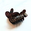  Coiled Snake Claw in Brown Gold and Red Hair Clip | Claw Clip Hair Accessories