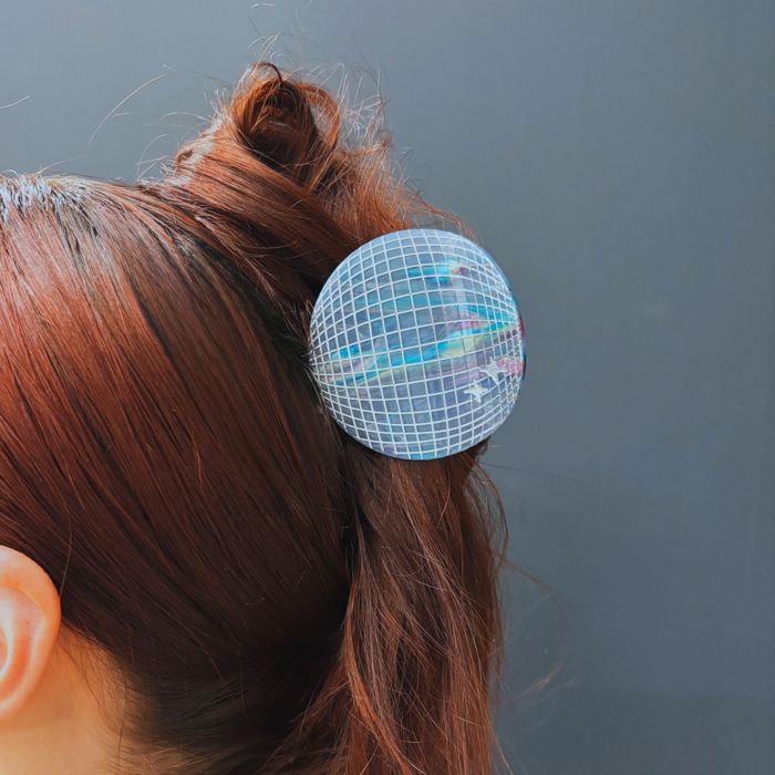 Disco Ball Hair Clip | 70s Retro Claw Clip Hair Accessories