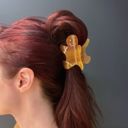  Gingerbread Man Hair Claw | Holiday Claw Clip Hair Accessories